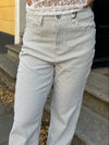 Elsa stribede jeans - Hvid