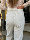 Elsa stribede jeans - Hvid