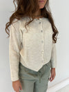 Julia strikket cardigan - off white/cream