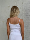 Kaya pointelle top - Hvid