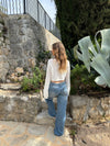 Samara low waisted jeans - Blå denim