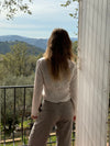 Nanna satin bluse - Hvid