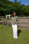 Mandalina denim nederdel - Hvid