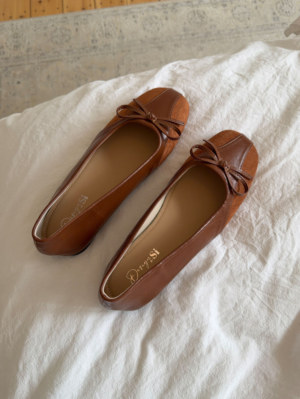 Nuella ballerina - Brun
