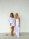 Kaya pointelle top - Hvid