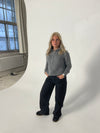 Nuna lavtaljede jeans - Sort