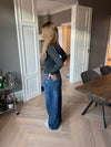 Sessa lavtaljede jeans - Blå denim
