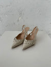 Kandy slingback stiletter - Cream