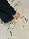 Kandy slingback stiletter - Cream