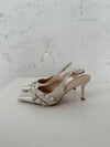 Kandy slingback stiletter - Cream
