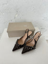Kandy slingback stiletter - Brun