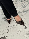 Kandy slingback stiletter - Brun
