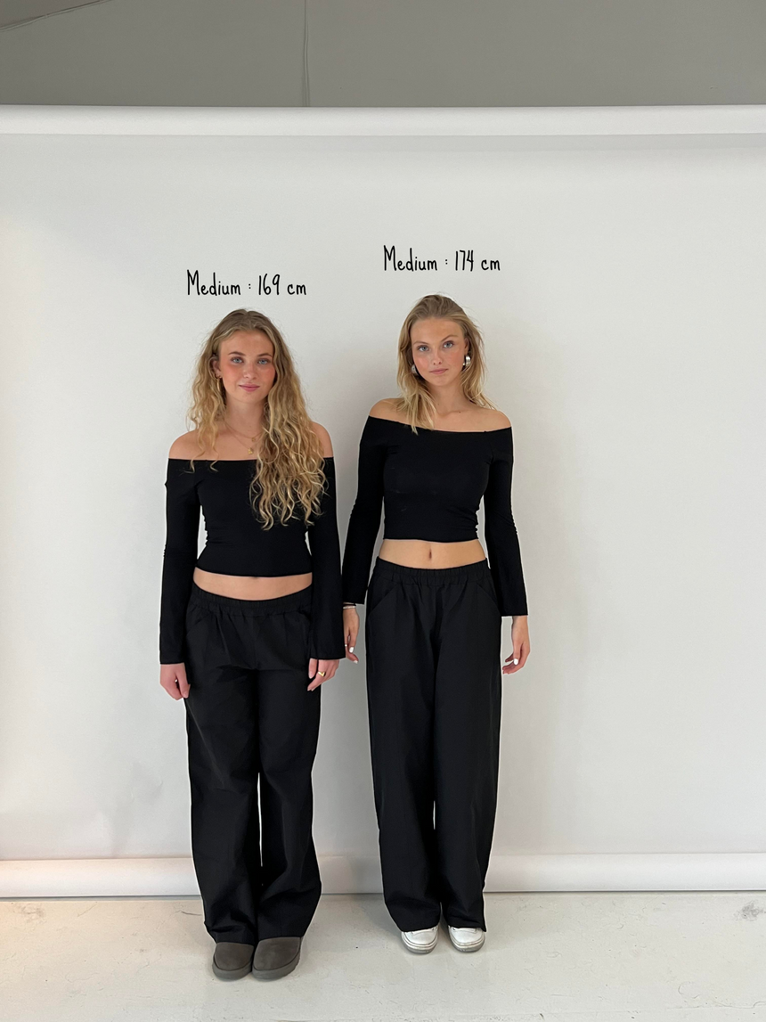 Anna Olympia track pants - Sort