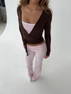Motion wrap blouse - Espresso