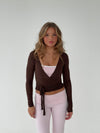 Motion wrap blouse - Espresso