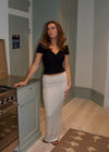 Bella maxi nederdel med pallietter - Off white