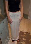 Bella maxi nederdel med pallietter - Off white