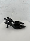 Nida slingback stiletter med spænde - Sort