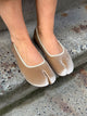 Ronia split toe ballerina - Beige