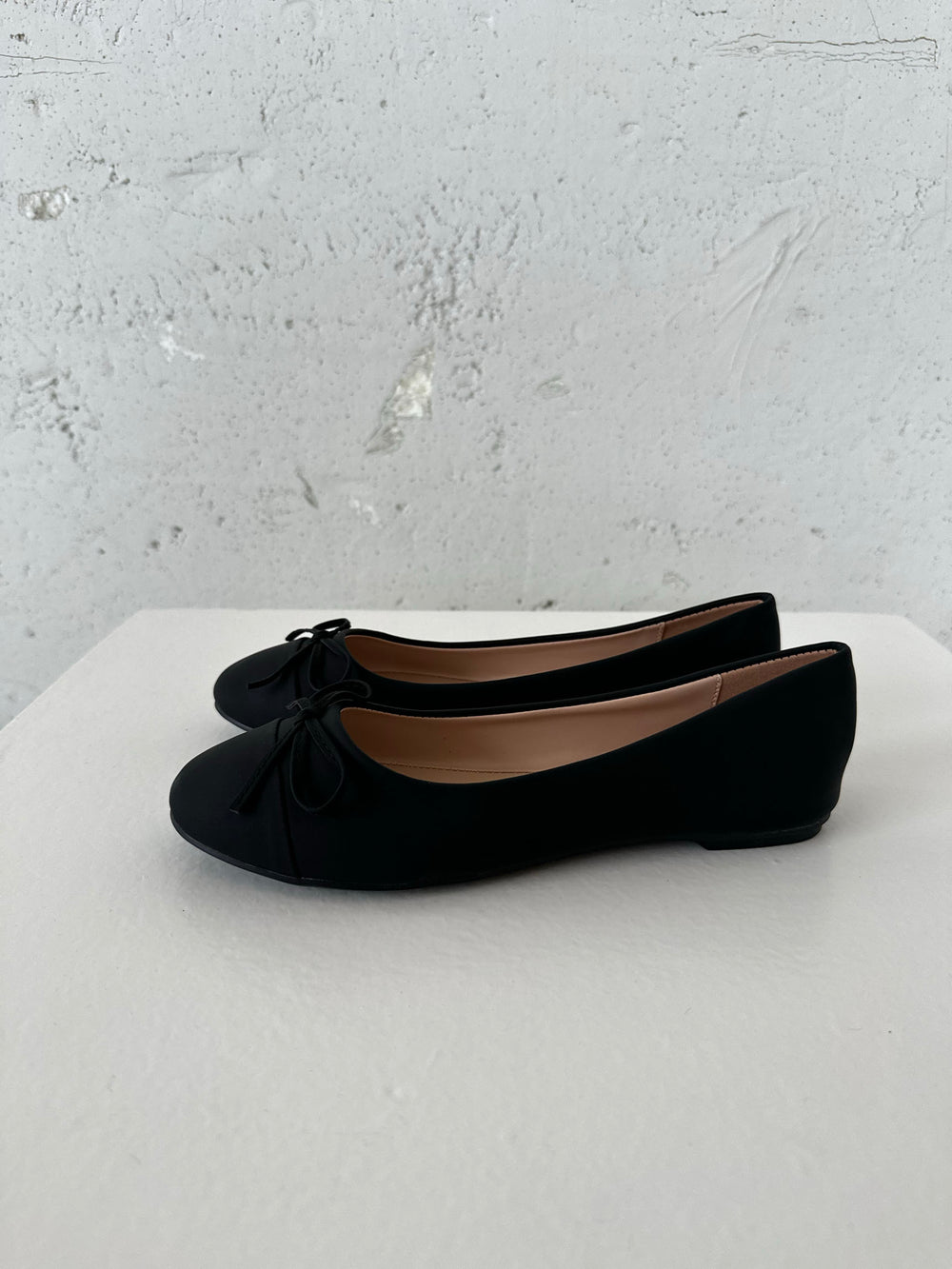 Segovia ballerina sko med sløjfe - Sort