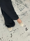 Segovia ballerina sko med sløjfe - Off white