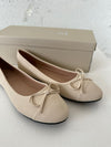 Segovia ballerina sko med sløjfe - Off white