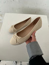 Segovia ballerina sko med sløjfe - Off white