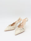 Kandy slingback stiletter - Cream
