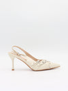 Kandy slingback stiletter - Cream
