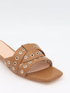 Milina sandaler med nitter - Brun