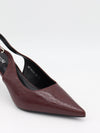 Donnatella slingback hæle - Mørkerød