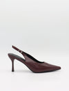 Donnatella slingback hæle - Mørkerød