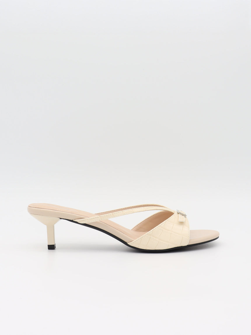 Teleo minihæle med spændedetalje - Beige