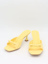 Pastella mules med sløjfe - Lysegul