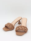 Yasmin mules med flet - Beige