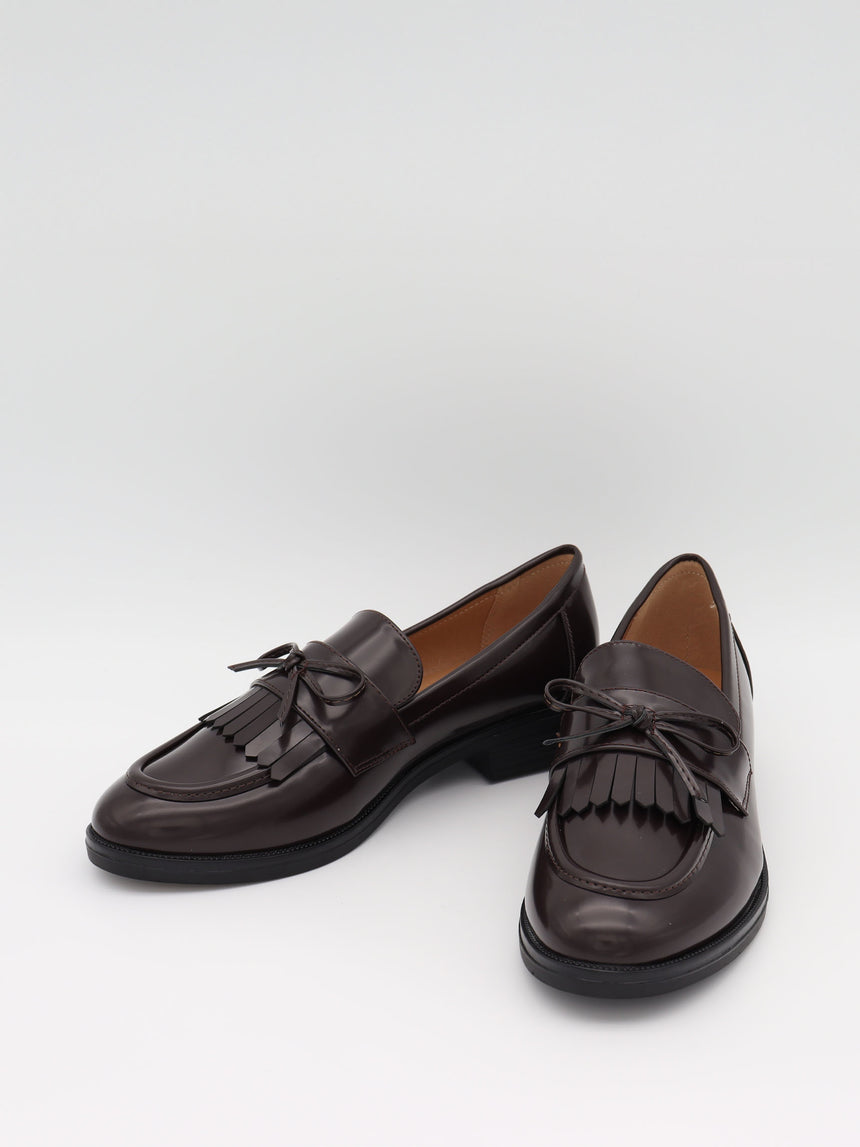 Samia loafers med detaljer - Brun