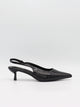 Robin slingback mules - Sort
