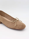 Yuna ballerina med hæl - Beige