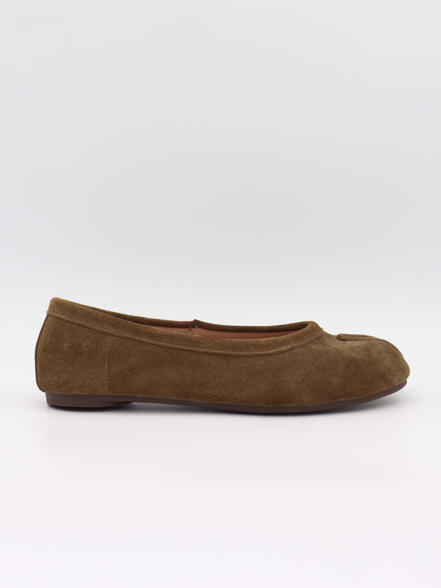 Tonia split toe ballerina - Kaki