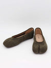 Tonia split toe ballerina - Kaki