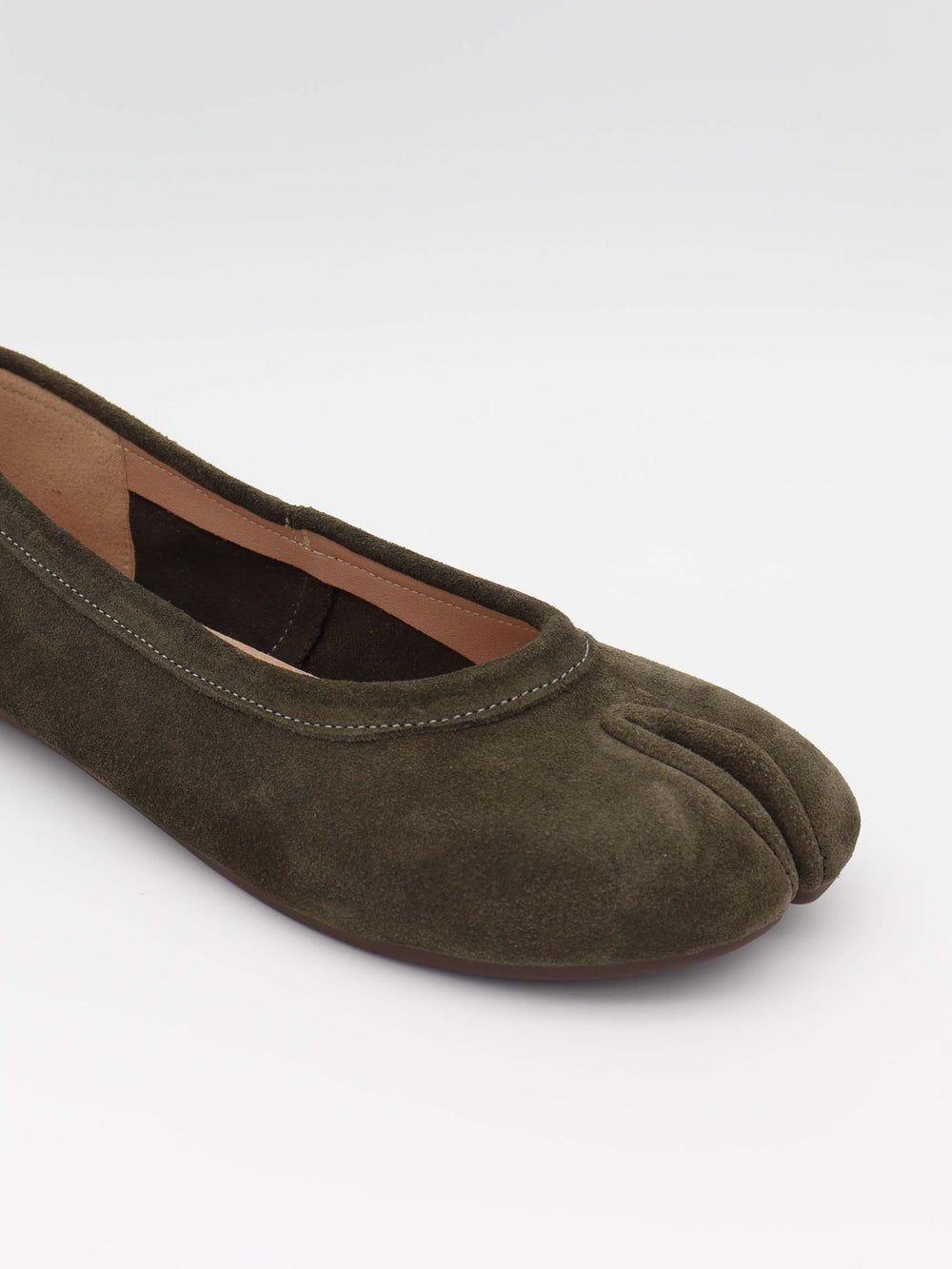 Tonia split toe ballerina - Kaki