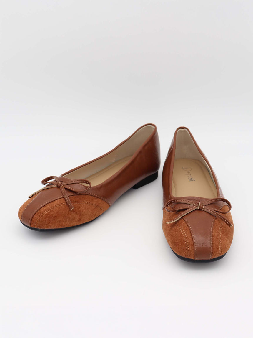 Nuella ballerina - Brun