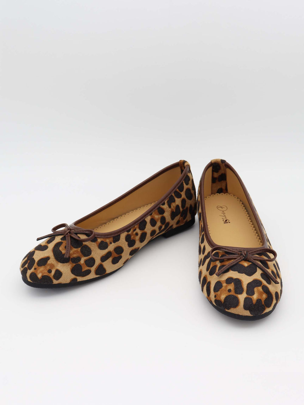 Leonia ballerina med leopard - Brun