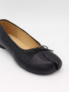 Auletta split toe ballerina med sløjfe - Sort