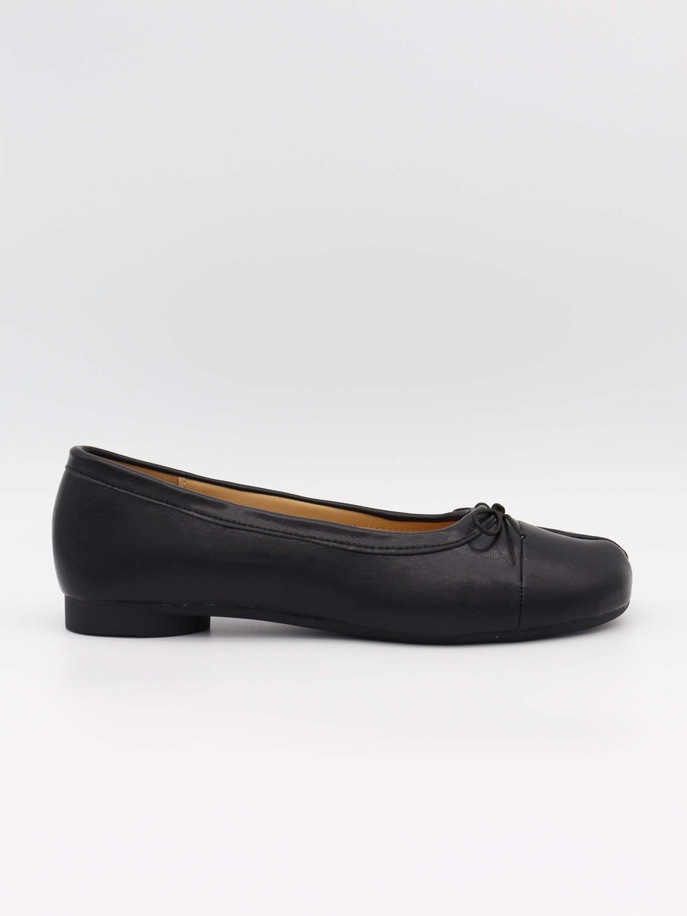 Auletta split toe ballerina med sløjfe - Sort