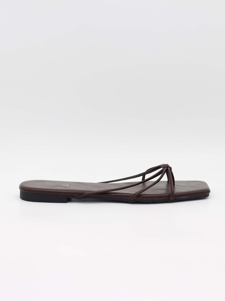 Rowena sandal - Mørkebrun
