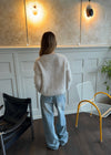 Elara mohair striktrøje - Beige