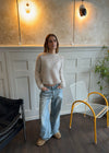 Elara mohair striktrøje - Beige