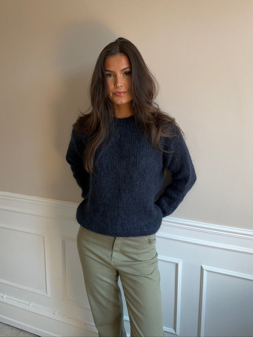Genevieve striktrøje - Navy
