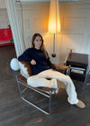 Tea sweater i uld - Navy